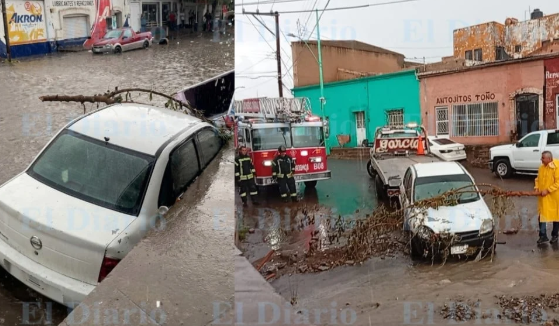 Storm sweeps away cars and mobilizes rescue teams in Chihuahua